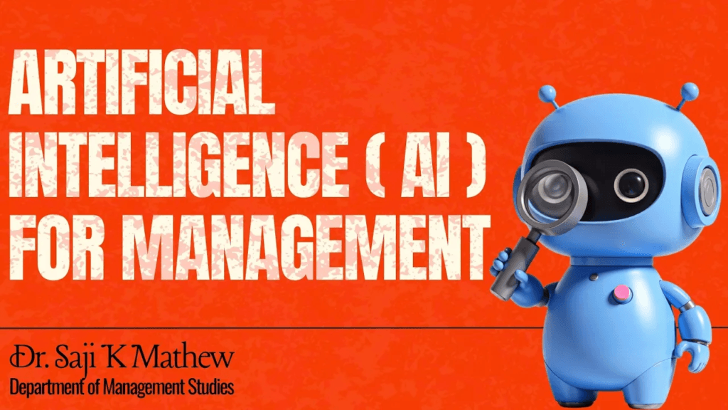 Artificial Intelligence for Management course by Saji K Mathew on SWAYAM