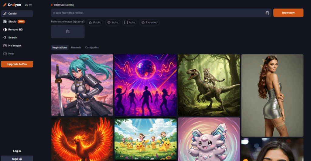 Craiyon AI Image generation tool