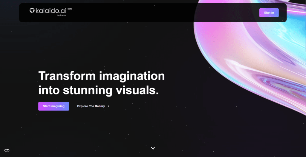 Kalaido AI Image generation tool
