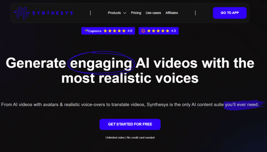 Synthesys.io is the perfect competitor to D-ID