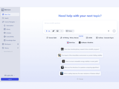 Bohrium AI Research Platform