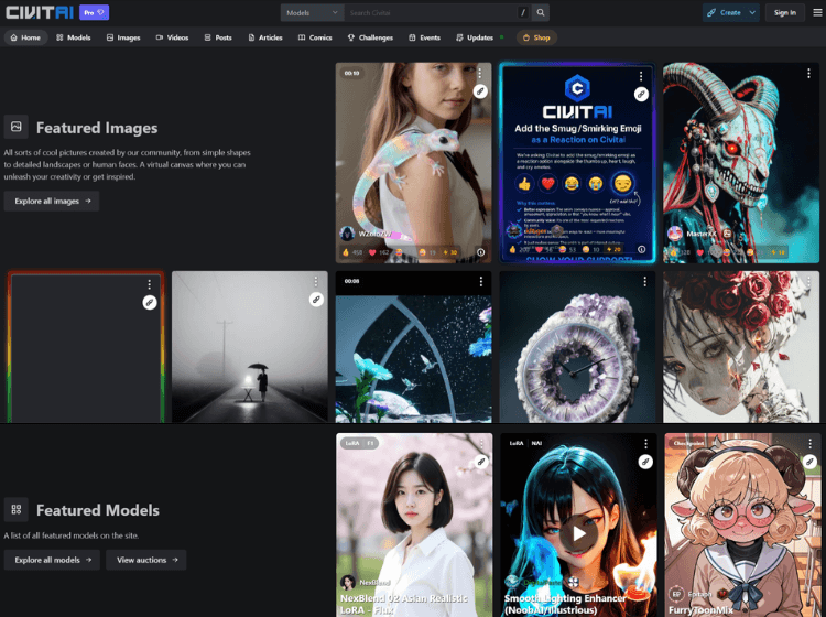CivitAI - Discover and Create AI Art