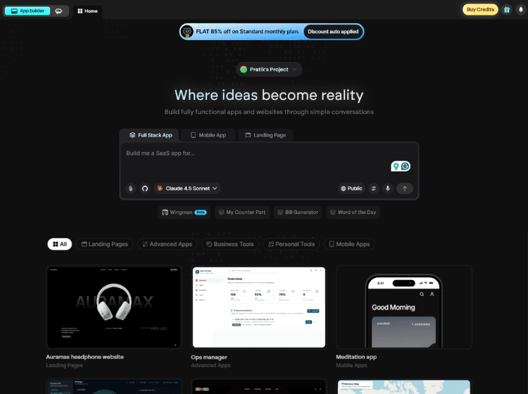 Emergent AI Powered App Builder