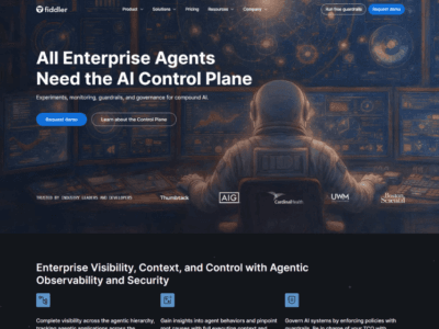 Fiddler AI Control Plane for Enterprise Agents