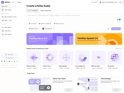 MiniMax Audio & Music Tool