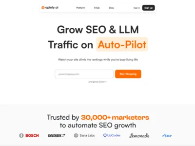Opinly AI Competitor Analysis Tool