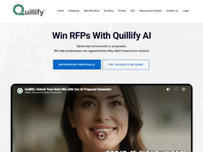 Quillify AI Proposal Generator for Business Funding