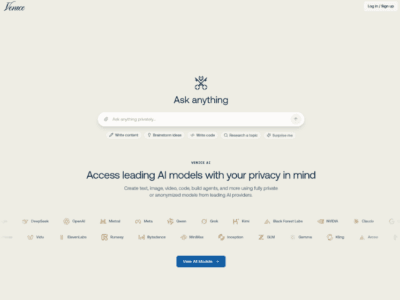 Venice AI Assitant for Creative