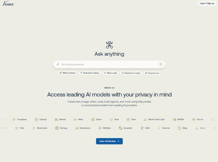 Venice AI Assitant for Creative