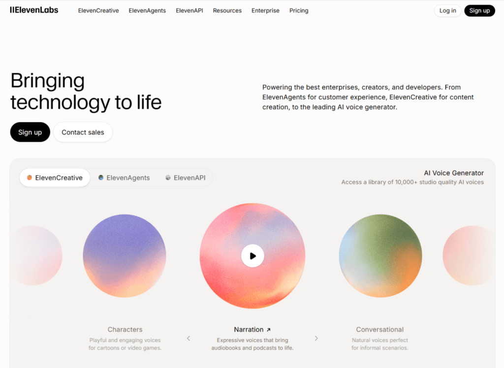 Elevenlabs AI productivity tool