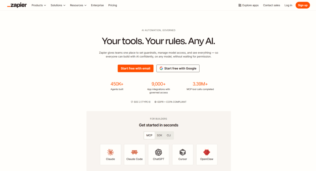 Zapier AI productivity tool