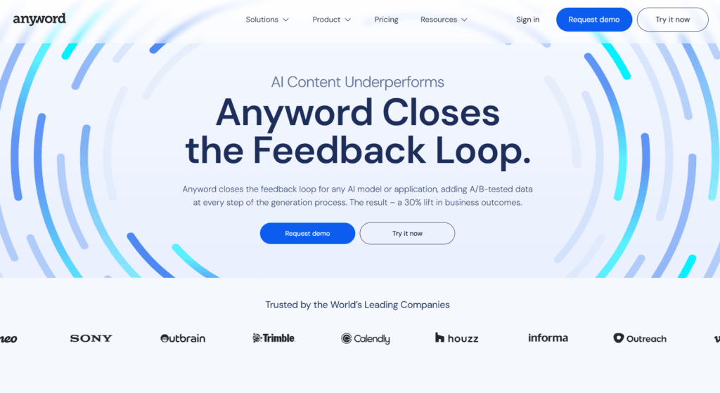 Anyword AI productivity platform