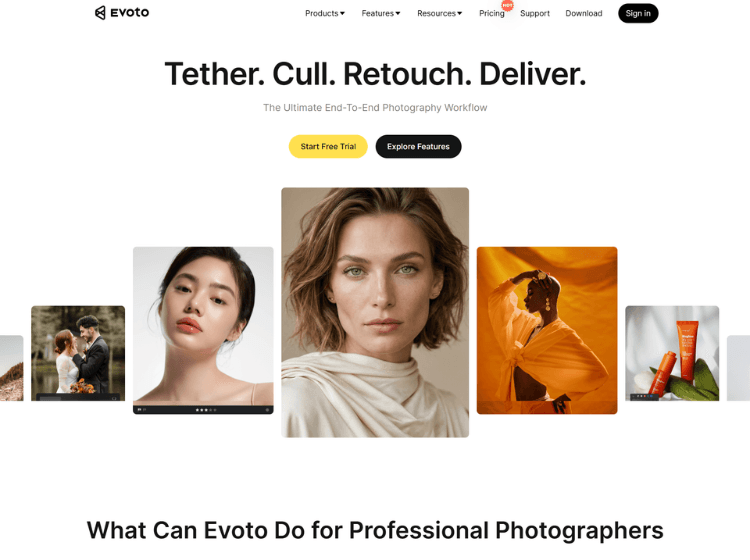 Evoto AI Photo Editing Software