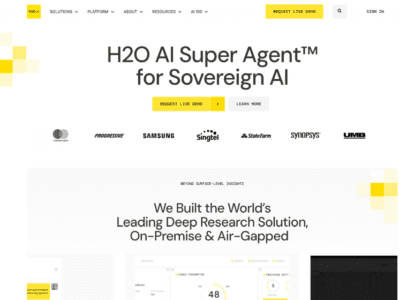 H2O AI Super Agent™ for Sovereign AI