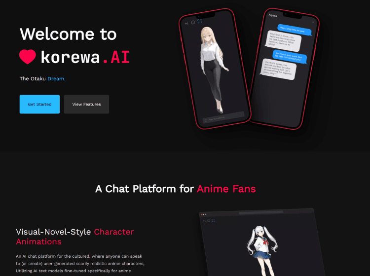 Korewa AI Character Chat Platform