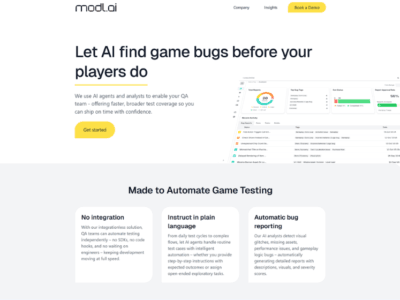 Modl AI Game Testing Tool