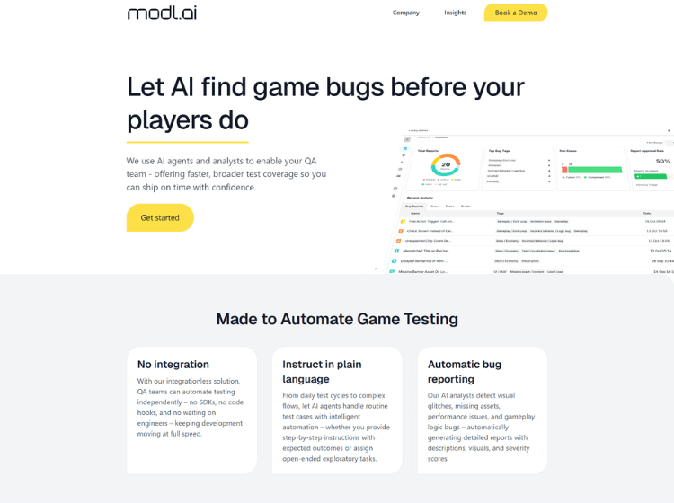 Modl AI Game Testing Tool