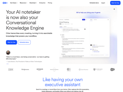 Otter AI Meeting Transcriber Tool