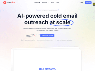 Plusvibe AI Cold Outreach Tool