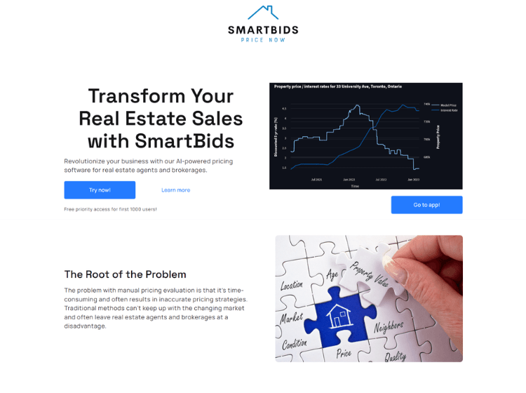 Smartbids AI Real Estate Analytics Platform