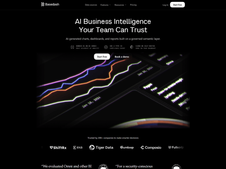 Basedash AI Business Intelligence Platform