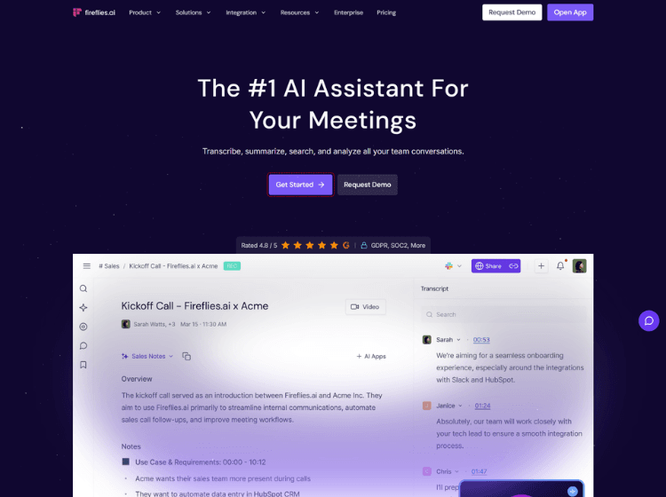 Fireflies AI Meeting Assistant