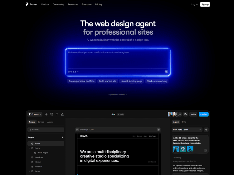 Framer AI Website Builder