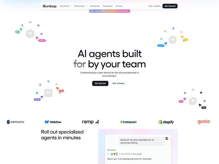 Gumloop AI Agent Builder Tool