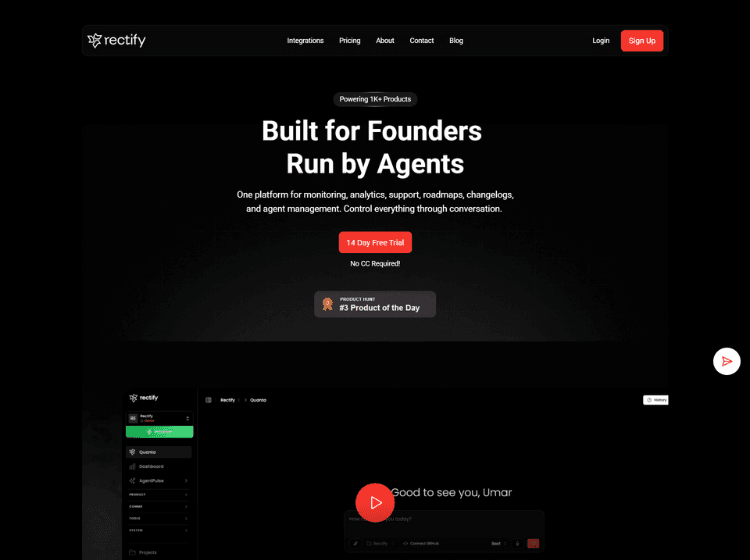 Rectify AI SaaS Operations Platform